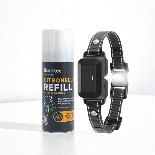 Barktec Rechargeable Citronella Spray Bark Collar with Refill