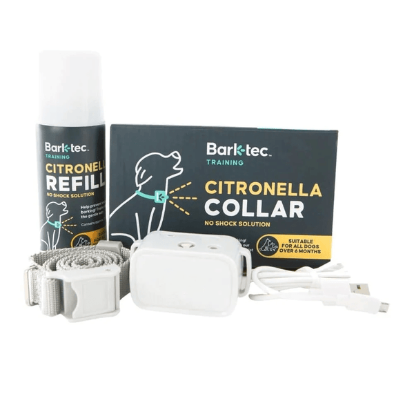Barktec Rechargeable Citronella Spray Bark Collar with Refill