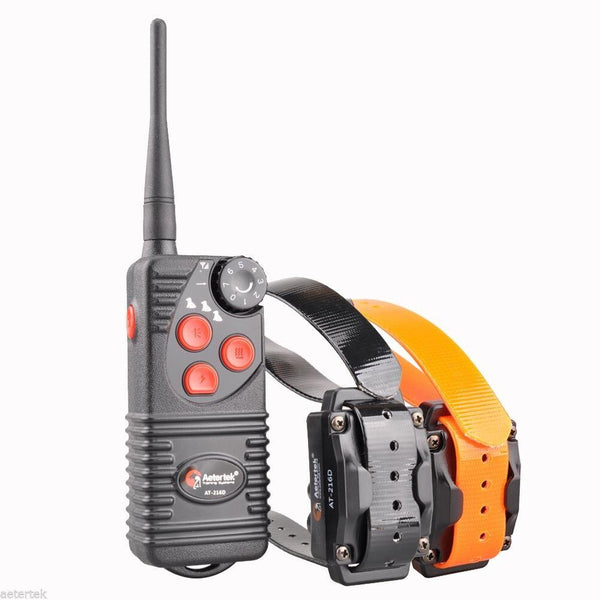 Aetertek AT-216D Remote Dog Training Collar - remote and 2 collars plus receivers 